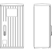 Elsta Mosdorfer - Gehäuse/Schaltschrank (leer) Kabelverteilerschrank A100-00MOIP44RAL7035 870x460x322mm