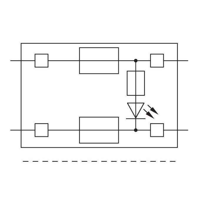 WAGO - Bauelementestecker Doppelsicherungsstecker 2003-911/1000-923 Leuchtanzeige,grau − 25 Stück