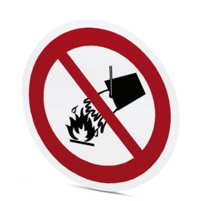Phoenix Contact - Warn-/Hinweisschild Verbotsschild PML-P108 (D100) beschriftet − 5 Stück