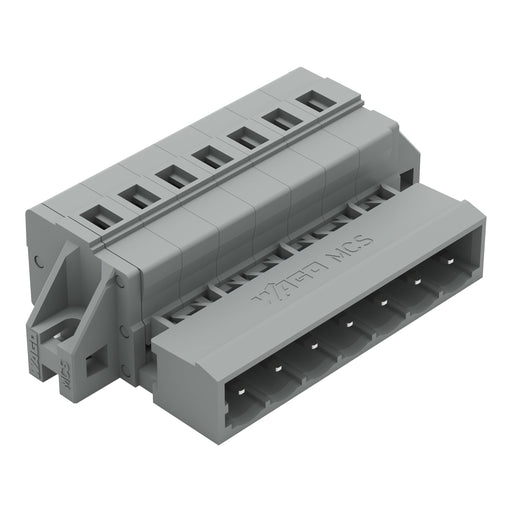 WAGO - Kabelsteckverbinder für Leiterplattensteckverbinder 1-Leiter-Stiftleiste 231-607/019-000 CAGECLAMP,2,5mm²,gr − 50 Stück
