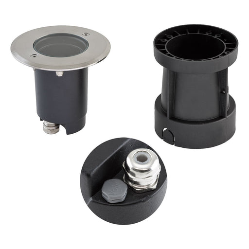 EVN Lichttechnik - Bodeneinbauleuchte rund 679235EV IP67-GU10 35W/230V