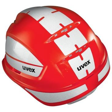 Uvex - Schutzhelm pheos B rot m.Lftg. 9772326 Reflexset − 25 Stück