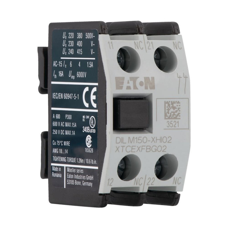 Eaton - Hilfsschalterblock Hilfsschalterbaustein DILM150-XHI02 2p. − 5 Stück