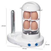 CLATRONIC - Eierkocher Hot-Dog-Maker/Eierkocher CTC HDM 3420 EK N ws − 6 Stück
