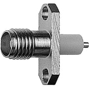 Telegärtner - Koax-Steckverbinder SMA-Einbaubuchse AU 50Ohm 100024707 m. 2-Loch Flansch − 5 Stück