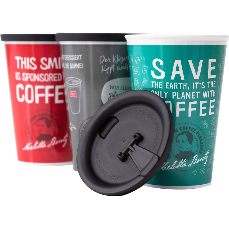 Melitta Prof. Coffee - Zubehör/Ersatzteile für Kleingeräte Mehrwegbecher Deckel 35144 schwarz spül/mikrowellenfest − 90 Stück