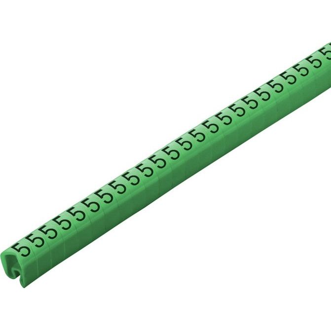 Weidmüller - Kabelmarkierungssystem Leitermarkierer CLI C2-4GN/SW 5 CD − 250 Stück