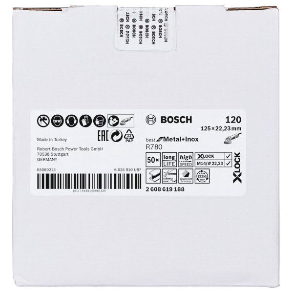 Bosch - Trenn-/Schleifscheibe PRO R780 X-Lock 2608619188 Fiberscheibe 125 mm