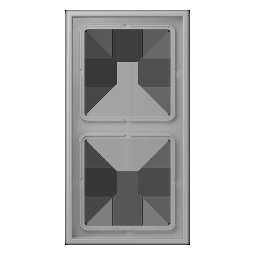 Jung - Abdeckrahmen Rahmen 2-fach LC 982 204 gris moyen
