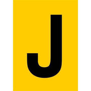 Jahn - Kennzeichnungsmaterial Zahlen+Buchstaben 06/050-J gelb − 10 Stück