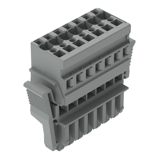 WAGO - Ein- und mehrpolige Klemmenleiste 1-Leiter-Federleiste 769-107/021-000 CAGE CLAMP,4mm²,grau − 25 Stück