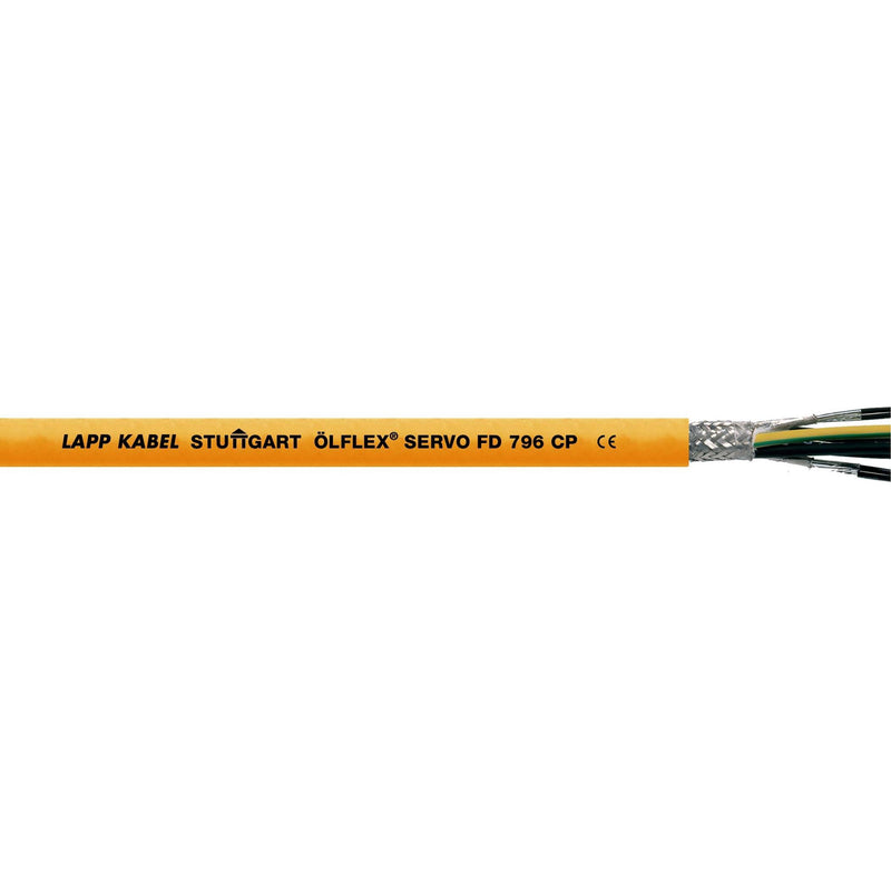 Lapp Kabel&Leitung - Energiekabel < 1 kV, für ortsveränderlichen Einsatz ÖLFLEX SERVO FD 796 CP 0027970/500 4G2,5+2x(2x1) − 500 Meter