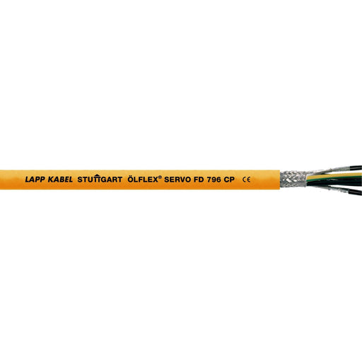 Lapp Kabel&Leitung - Energiekabel < 1 kV, für ortsveränderlichen Einsatz ÖLFLEX SERVO FD 796 CP 0027970/500 4G2,5+2x(2x1) − 500 Meter