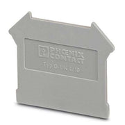 Phoenix Contact - Abschluss- und Zwischenplatte für Reihenklemme Abschlussdeckel D-UK 4/10-NS 35 50,6x1,8x46,5, grau − 50 Stück