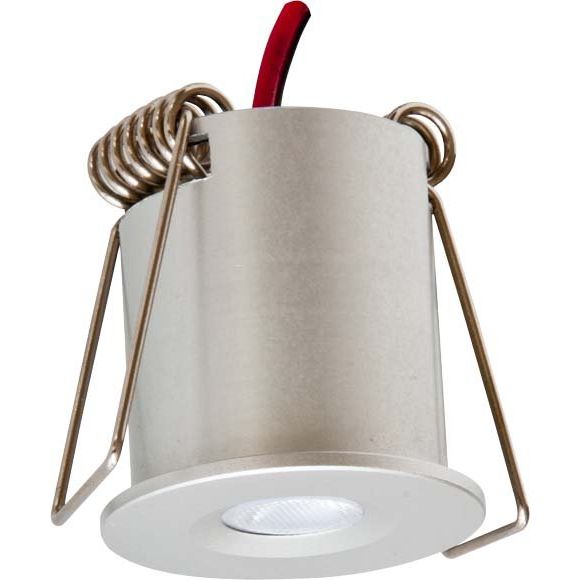 EVN Lichttechnik - Downlight/Strahler/Flutlicht P-LED Lichtpunkt P21031402 alu-mt IP20 12V 3W 3000K rd