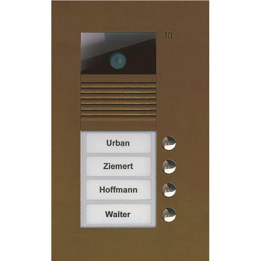TCS Tür Control - Türstation für Türkommunikation Video color Außenstation V AVU14040-0012 PUK 4 Tasten 1-spalt
