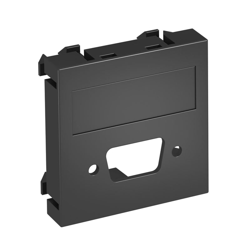 OBO Bettermann - Einsatz/Abdeckung für Kommunikationstechnik Multimediaträger MTG-DB O SWGR1 45x45mm sw-gr