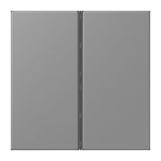 Jung - Abdeckung/Bedienelement für Installationsschalterprogramme Tastensatz 2fach LC 402 TSA 203 gris 31