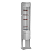 GSAB Elektrotechnik - Anschlussschrank Poller rund mit Sockel 36P1700K HxD: 1811x360