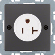Berker - Steckdose SK NEMA 41686086 5-20 R Q.1/Q.3 anth