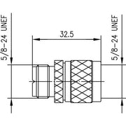 Telegärtner - Koax-Kupplung Adapter UHF-N (F-M) 100024353 UG-146/U