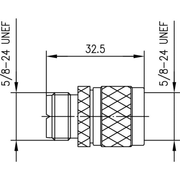 Telegärtner - Koax-Kupplung Adapter UHF-N (F-M) 100024353 UG-146/U
