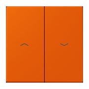 Jung - Abdeckung/Bedienelement für Installationsschalterprogramme Wippe 2fach m. Pfeilsymb. LC 995 P 260 orange vif (4320S)