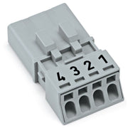 WAGO - Steckverbinder für steckbare Gebäudeinstallation Stecker 890-254 4pol.o.Zugentlast.gr − 50 Stück