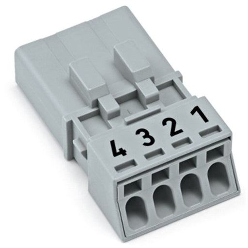 WAGO - Steckverbinder für steckbare Gebäudeinstallation Stecker 890-254 4pol.o.Zugentlast.gr − 50 Stück