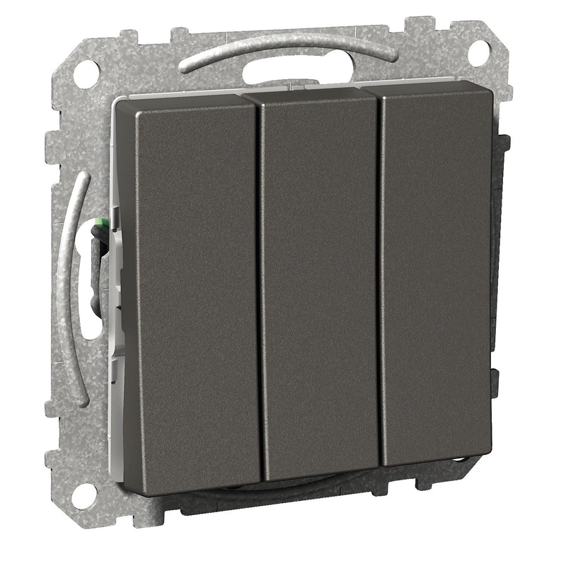 Elso - Installationsschalter Ausschaler 3x1-polig WDE003136 16A/250VAC anthrazit