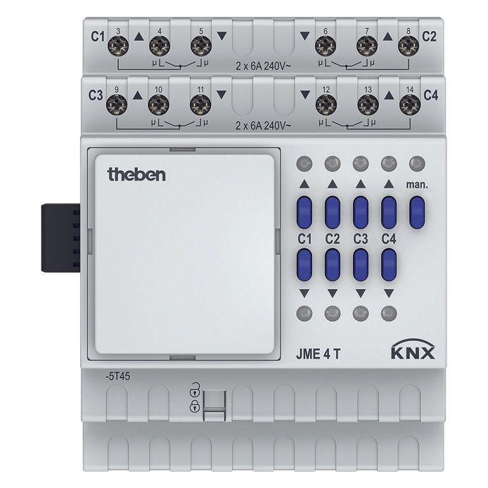Theben - Bussystem-Jalousieaktor Jalousieaktor JME 4 T KNX MIX2,Erweiter.Modul