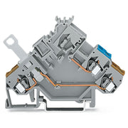 WAGO - Initiator/Aktor-Reihenklemme 2-Leiter-Aktorenklemme 280-566 2,5mm²,grau − 50 Stück