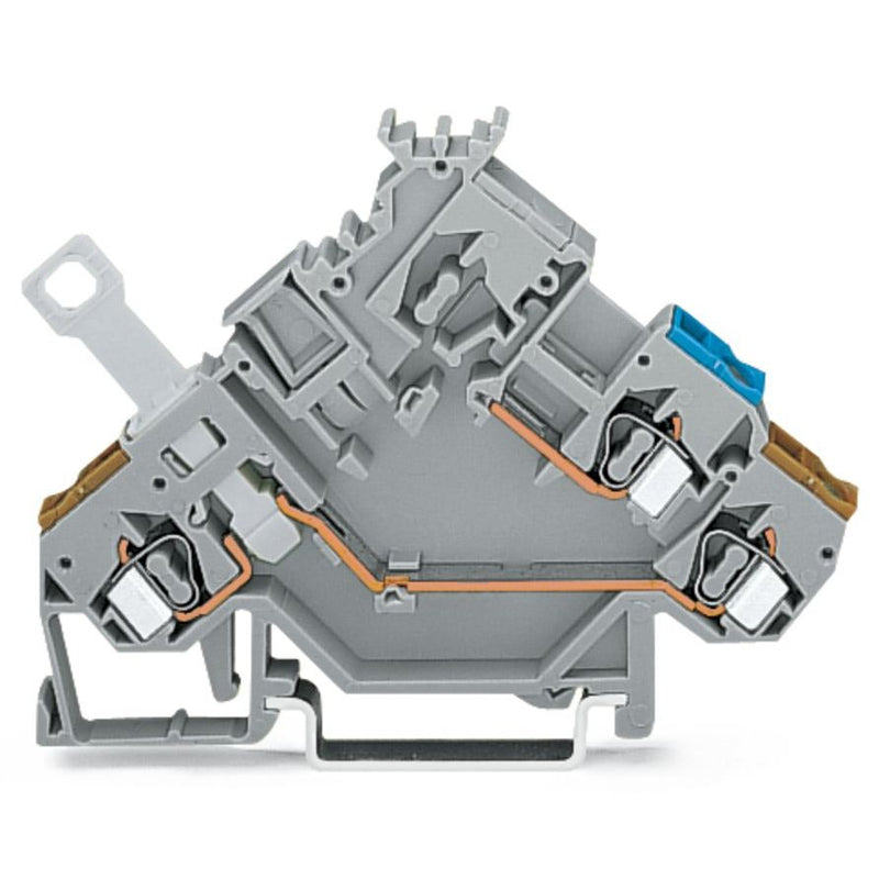 WAGO - Initiator/Aktor-Reihenklemme 2-Leiter-Aktorenklemme 280-566 2,5mm²,grau − 50 Stück