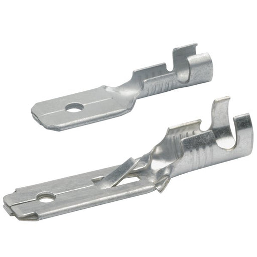 Klauke - Rund-/Flachsteckverbindung Flachstecker 2220 − 100 Stück