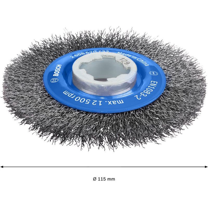 Bosch - Rotierende Drahtbürste PRO Metal clean X-Lock 2608620732 Scheibenbürste 115 x