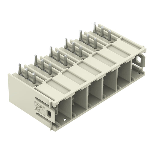 WAGO GmbH & Co. KG - Leiterplattensteckverbinder THT-Stiftleiste Lötstift 832-3646 1,2x1,2,abgew.,lgr − 10 Stück