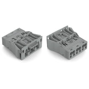 WAGO - Geräteanschluss für steckbare Gebäudeinstallation Snap-In-Stecker 770-753/060-000 3-polig,Kod. B,grau − 100 Stück
