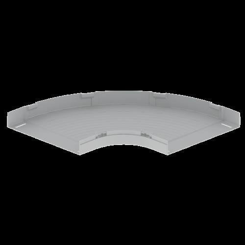 Unex - Bogen für Kabelrinne Flachbogen 90Grad 66410 lgr 60x400mm − 1 Stück by Unex
