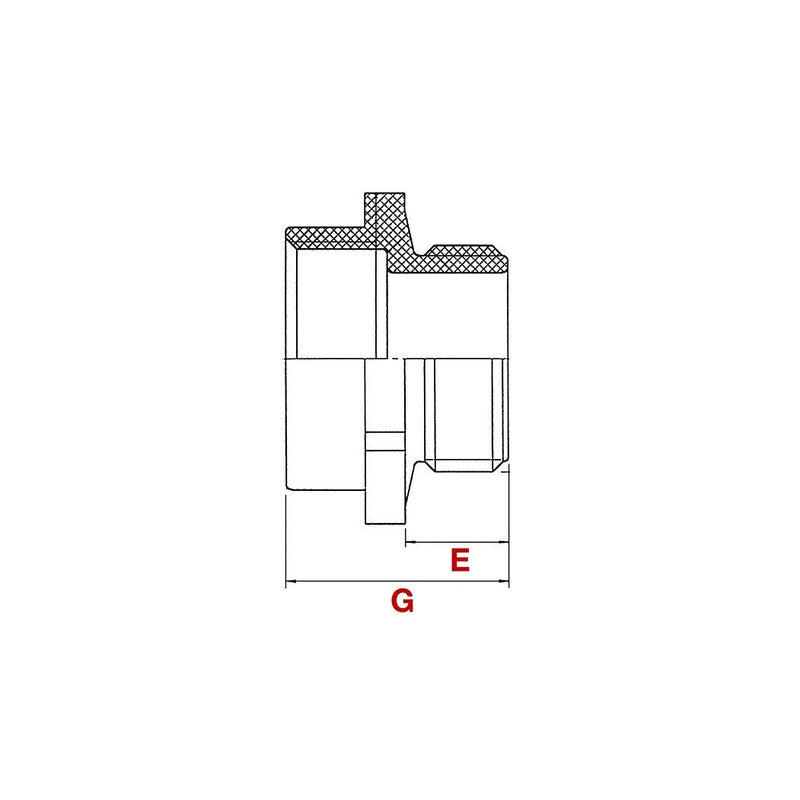 Plica - Erweiterungs-/Reduzierring Erweiterung 907004212 M12/M16 PA6/GFK lgr − 50 Stück