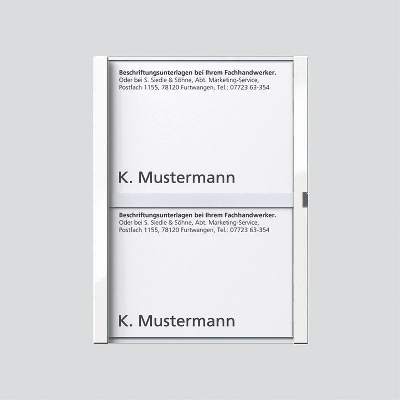 Siedle&Söhne - Zubehör/Ersatzteile für Türkommunikation Namensschild ws-hgl 200029952-00 f. TM612-2/BTM650-02