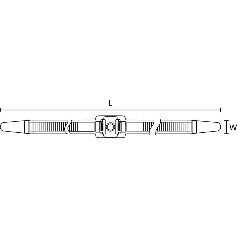 HellermannTyton - Kabelbinder Befestigungsbinder 1tlg. 115-00034(500) schwarz − 500 Stück