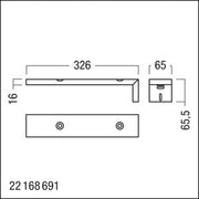 Zumtobel Group - Mechanisches Zubehör/Ersatzteile für Leuchten Anbauwinkel PURE/COMSI #22171508
