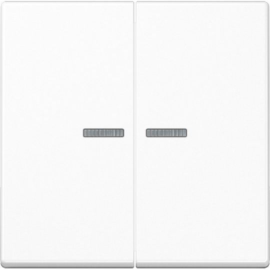 Jung - Bussystem-Tastsensor KNX RF Taster 2fach A 10921 ST RF BF WW Thermoplast, Serie A