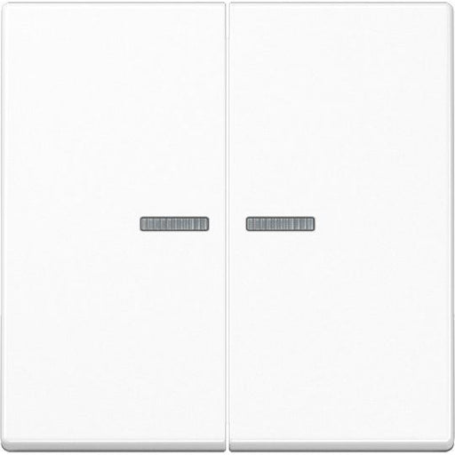 Jung - Bussystem-Tastsensor KNX RF Taster 2fach A 10921 ST RF BF WW Thermoplast, Serie A