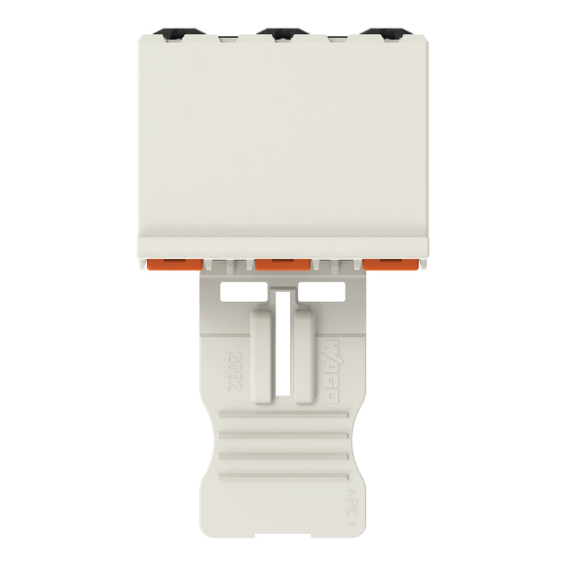 WAGO - Leiterplattensteckverbinder 1-Leiter-THT-Federleiste 2092-3353 CAGE CLAMP,lichtgrau − 100 Stück
