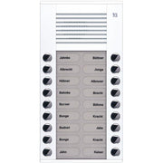 TCS Tür Control - Türstation für Türkommunikation Audioaußenstation 2-reihig PES18-WS/04 18 Tasten AP weiß