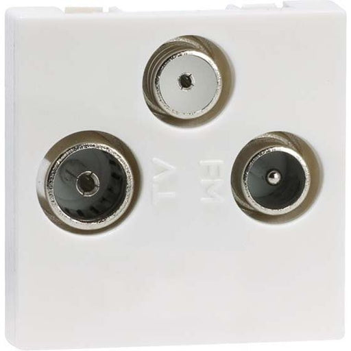 Peha - Einsatz/Abdeckung für Kommunikationstechnik Antennen-Steckdose rws D 2723.02 E 3-Loch Stichdose