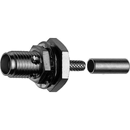 Telegärtner - Koax-Steckverbinder SMA-Kabeleinbaubuchse cr 100024688 NI, G8 (RD-316) − 5 Stück