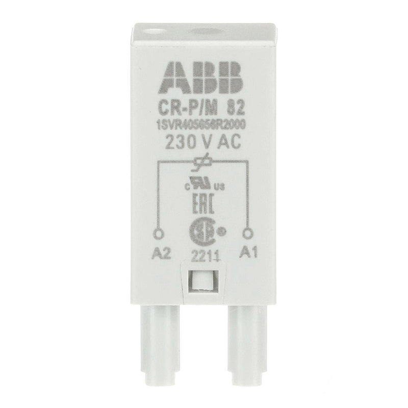 ABB Stotz S&J - Zubehör/Ersatzteile für Schaltrelais Steckmodul CR-P/M 82 ohne LED, 230VAC − 10 Stück