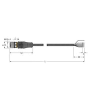 Turck - Konfektioniertes Sensor-Aktor-Kabel Aktuator- u. Sensorleitung RSS4.5T-1/TXL PUR